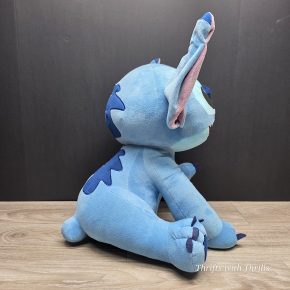 Disney 20" Lilo & Stitch  Plush - Bending Ears - Stitch With Hand Out By Gemmy - Picture 7 of 16